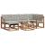 Set de canapele de exterior 7 pcs Gri natural și deschis GartenMobel Dekor