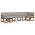 Set de canapele de exterior 7 pcs Gri natural și deschis GartenMobel Dekor