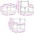 Set de canapele de exterior 8 pcs Gri natural și deschis GartenMobel Dekor