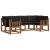 Set de canapele de exterior cu pernă 6 pcs Natural și Negru GartenMobel Dekor