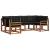 Set de canapele de exterior cu pernă 6 pcs Natural și Negru GartenMobel Dekor