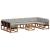Set de canapele de exterior 11 pcs Gri natural și deschis GartenMobel Dekor