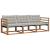 Set de canapele de exterior 3 pcs Gri natural și deschis GartenMobel Dekor