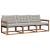 Set de canapele de exterior 3 pcs Gri natural și deschis GartenMobel Dekor