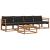 Set de canapele de exterior cu pernă 5 pcs Natural și Negru GartenMobel Dekor