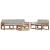 Set de canapele de exterior 6 pcs Gri natural și deschis GartenMobel Dekor