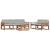 Set de canapele de exterior 6 pcs Gri natural și deschis GartenMobel Dekor
