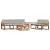 Set de canapele de exterior 6 pcs Gri natural și deschis GartenMobel Dekor