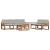 Set de canapele de exterior 6 pcs Gri natural și deschis GartenMobel Dekor