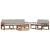 Set de canapele de exterior 6 pcs Gri natural și deschis GartenMobel Dekor