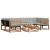 Set de canapele de exterior 7 pcs Gri natural și deschis GartenMobel Dekor