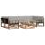Set de canapele de exterior 7 pcs Gri natural și deschis GartenMobel Dekor