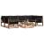 Set de canapele de exterior cu pernă 7 pcs Natural și Negru GartenMobel Dekor