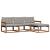 Set de canapele de exterior 4 pcs Gri natural și deschis GartenMobel Dekor