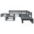 Set mobilier de grădină din paleți, 6 piese, gri, lemn GartenMobel Dekor