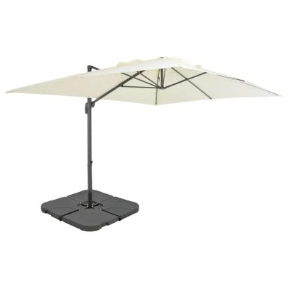 Umbrelă de soare de grădină, bază portabilă, nisipiu GartenMobel Dekor