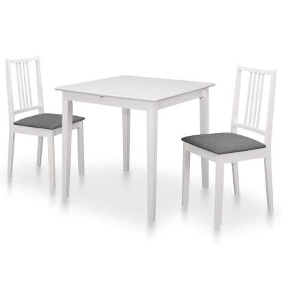 Set mobilier de bucătărie, 3 piese, alb, MDF GartenMobel Dekor