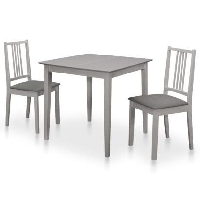 Set mobilier de bucătărie, 3 piese, gri, MDF GartenMobel Dekor