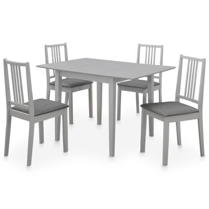 Set mobilier de bucătărie, 5 piese, gri, MDF GartenMobel Dekor