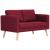 Set de canapele, 2 piese, bordo, material textil GartenMobel Dekor