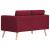 Set de canapele, 2 piese, bordo, material textil GartenMobel Dekor
