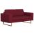 Set de canapele, 2 piese, bordo, material textil GartenMobel Dekor