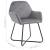 Scaune de bucătărie, 4 buc., gri, catifea GartenMobel Dekor