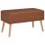 Bancă cu sertare, maro, 80 cm, piele ecologică GartenMobel Dekor