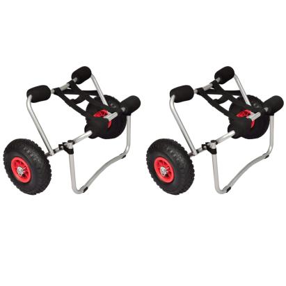 Cărucioare pentru caiac, 2 buc., aluminiu GartenMobel Dekor