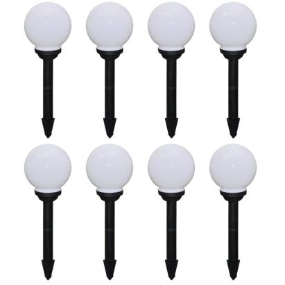 Lămpi de exterior pentru alee LED 8 buc. 15 cm, cu țăruș de sol GartenMobel Dekor
