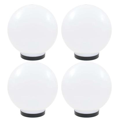 Lămpi glob cu LED, 4 buc., 25 cm, PMMA, sferic GartenMobel Dekor