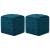 Taburet, 2 buc., albastru, 30 x 30 x 30 cm, țesătură catifea GartenMobel Dekor