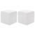 Taburet, 2 buc., alb, 30x30x30 cm, piele ecologică  GartenMobel Dekor