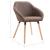 Scaune de bucătărie, 4 buc., maro, material textil GartenMobel Dekor