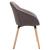 Scaune de sufragerie, 6 buc., gri taupe, material textil GartenMobel Dekor
