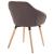 Scaune de sufragerie, 6 buc., gri taupe, material textil GartenMobel Dekor
