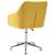 Scaun de birou pivotant, galben, material textil GartenMobel Dekor