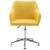 Scaun de birou pivotant, galben, material textil GartenMobel Dekor