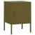 Noptiere, 2 buc., verde măsliniu, 35x35x51 cm, oțel GartenMobel Dekor