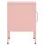 Noptiere, 2 buc., roz, 35x35x51 cm, oțel GartenMobel Dekor
