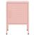 Noptiere, 2 buc., roz, 35x35x51 cm, oțel GartenMobel Dekor