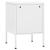 Noptiere, 2 buc., alb, 35x35x51 cm, oțel GartenMobel Dekor
