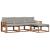 Set de canapele de exterior 4 pcs Gri natural și deschis GartenMobel Dekor