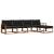 Set de canapele de exterior cu pernă 5 pcs Natural și Negru GartenMobel Dekor