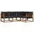 Set de canapea cu pernă 4 pcs Natural și Negru GartenMobel Dekor