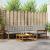Set de canapele de exterior 5 pcs Gri natural și deschis GartenMobel Dekor