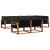 Set de canapele de exterior cu pernă 7 pcs Natural și Negru GartenMobel Dekor