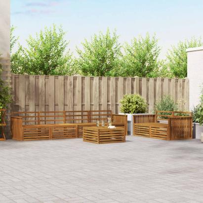 Set de canapele de exterior 7 pcs natural GartenMobel Dekor