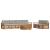 Set de canapele de exterior 7 pcs Gri natural și deschis GartenMobel Dekor