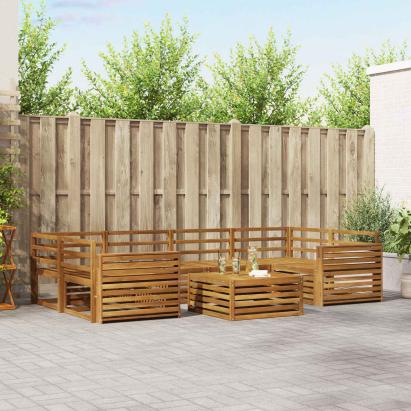 Set de canapele de exterior 7 pcs natural GartenMobel Dekor